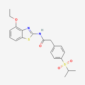 N-(4-ethoxybenzo[d]thiazol-2-yl)-2-(4-(isopropylsulfonyl)phenyl)acetamide