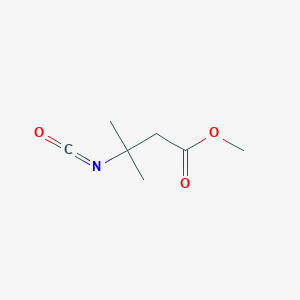 molecular formula C7H11NO3 B2592476 Methyl 3-isocyanato-3-methylbutanoate CAS No. 50835-71-7