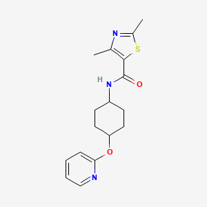 2,4-dimethyl-N-((1r,4r)-4-(pyridin-2-yloxy)cyclohexyl)thiazole-5-carboxamide