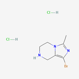 1-Bromo-3-methyl-5,6,7,8-tetrahydroimidazo[1,5-a]pyrazine dihydrochloride