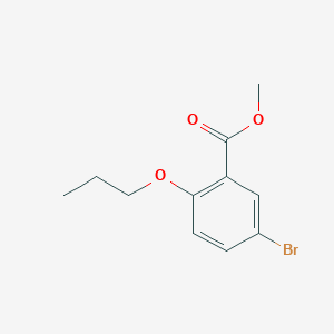 molecular formula C11H13BrO3 B2592525 5-溴-2-丙氧基苯甲酸甲酯 CAS No. 925916-62-7