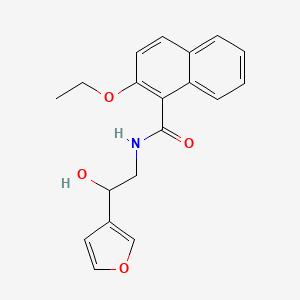 molecular formula C19H19NO4 B2592539 2-乙氧基-N-(2-(呋喃-3-基)-2-羟乙基)-1-萘酰胺 CAS No. 1396766-69-0