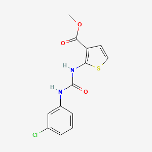 molecular formula C13H11ClN2O3S B2592543 2-[(3-氯苯基)氨甲酰氨基]噻吩-3-羧酸甲酯 CAS No. 338777-31-4