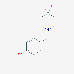 B2592584 4,4-Difluoro-1-[(4-methoxyphenyl)methyl]piperidine CAS No. 2329284-26-4