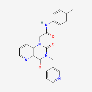 2-(2,4-dioxo-3-(pyridin-3-ylmethyl)-3,4-dihydropyrido[3,2-d]pyrimidin-1(2H)-yl)-N-(p-tolyl)acetamide