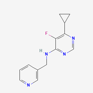 6-Cyclopropyl-5-fluoro-N-(pyridin-3-ylmethyl)pyrimidin-4-amine