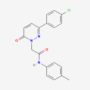 2-[3-(4-chlorophenyl)-6-oxopyridazin-1-yl]-N-(4-methylphenyl)acetamide