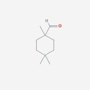 molecular formula C10H18O B2592659 1,4,4-三甲基环己烷-1-甲醛 CAS No. 140423-42-3