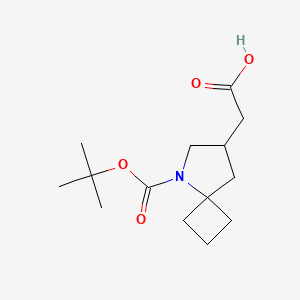 2-[5-[(2-Methylpropan-2-yl)oxycarbonyl]-5-azaspiro[3.4]octan-7-yl]acetic acid
