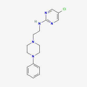 B2592674 5-Chloro-N-[2-(4-phenylpiperazin-1-yl)ethyl]pyrimidin-2-amine CAS No. 2379985-39-2