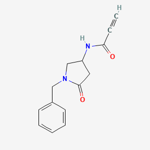 molecular formula C14H14N2O2 B2592679 N-(1-Benzyl-5-oxopyrrolidin-3-yl)prop-2-ynamide CAS No. 2305462-04-6
