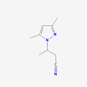 3-(3,5-dimethyl-1H-pyrazol-1-yl)butanenitrile