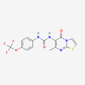 1-(7-methyl-5-oxo-5H-thiazolo[3,2-a]pyrimidin-6-yl)-3-(4-(trifluoromethoxy)phenyl)urea