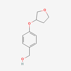 molecular formula C11H14O3 B2592692 [4-(Oxolan-3-yloxy)phenyl]methanol CAS No. 1339476-49-1