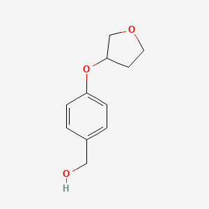 molecular formula C11H14O3 B2592692 [4-(氧杂环丙-3-氧基)苯基]甲醇 CAS No. 1339476-49-1