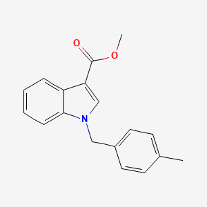 molecular formula C18H17NO2 B2592698 methyl 1-(4-methylbenzyl)-1H-indole-3-carboxylate CAS No. 1400539-86-7