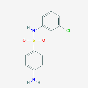 molecular formula C12H11ClN2O2S B025927 4-amino-N-(3-chlorophenyl)benzenesulfonamide CAS No. 19837-81-1
