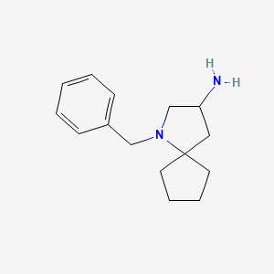 molecular formula C15H22N2 B2592712 1-Benzyl-1-azaspiro[4.4]nonan-3-amine CAS No. 2243520-79-6