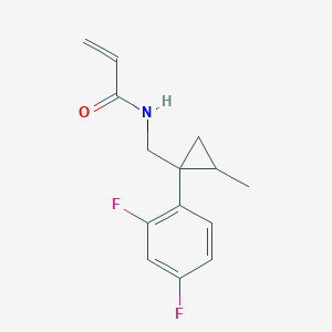 N-[[1-(2,4-Difluorophenyl)-2-methylcyclopropyl]methyl]prop-2-enamide