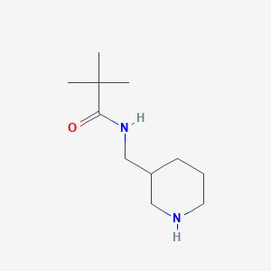 molecular formula C11H22N2O B2592761 2,2-dimethyl-N-(piperidin-3-ylmethyl)propanamide CAS No. 1016493-38-1