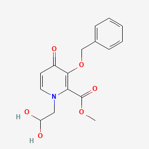 Methyl 3-(benzyloxy)-1-(2,2-dihydroxyethyl)-4-oxo-1,4-dihydropyridine-2-carboxylate