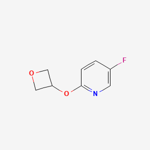 molecular formula C8H8FNO2 B2592787 5-Fluoro-2-(oxetan-3-yloxy)pyridine CAS No. 2200106-88-1