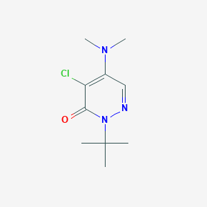 molecular formula C10H16ClN3O B259279 2-t-butyl-4-chloro-5-dimethylamino-3(2H)-pyridazinone 