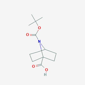molecular formula C12H19NO4 B2592797 7-(Tert-butoxycarbonyl)-7-azabicyclo[2.2.1]heptane-1-carboxylic acid CAS No. 441353-52-2