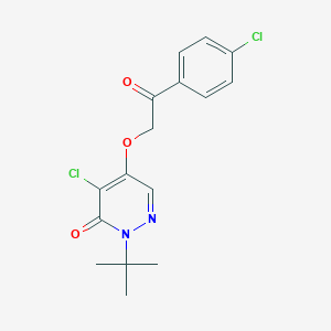 2-Tert-butyl-4-chloro-5-[2-(4-chlorophenyl)-2-oxoethoxy]pyridazin-3-one
