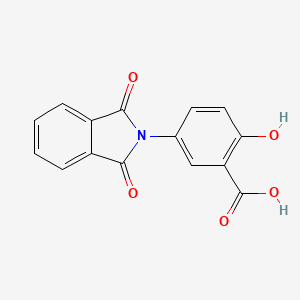 molecular formula C15H9NO5 B2592830 5-(1,3-dioxo-1,3-dihydro-2H-isoindol-2-yl)-2-hydroxybenzoic acid CAS No. 168903-55-7