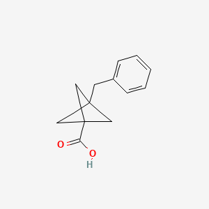 molecular formula C13H14O2 B2592837 3-Benzylbicyclo[1.1.1]pentane-1-carboxylic acid CAS No. 2287331-16-0