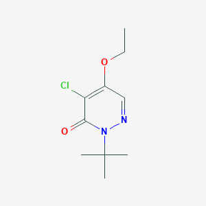molecular formula C10H15ClN2O2 B259284 2-(tert-butyl)-4-chloro-5-ethoxypyridazin-3(2H)-one 