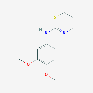 N-(3,4-dimethoxyphenyl)-5,6-dihydro-4H-1,3-thiazin-2-amine