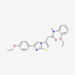 B2592855 N-(2-ethoxyphenyl)-2-(6-(4-ethoxyphenyl)imidazo[2,1-b]thiazol-3-yl)acetamide CAS No. 897462-17-8