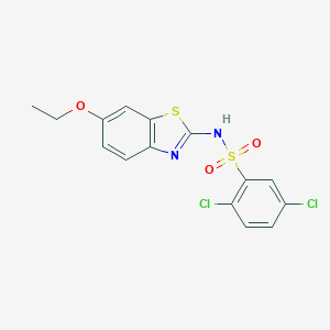 2,5-dichloro-N-(6-ethoxy-1,3-benzothiazol-2-yl)benzenesulfonamide