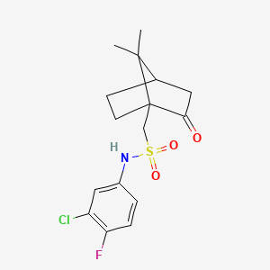 molecular formula C16H19ClFNO3S B2592879 C16H19ClFNO3S CAS No. 379248-82-5