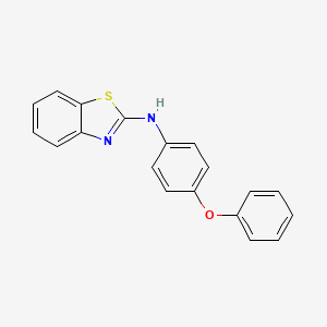 molecular formula C19H14N2OS B2592883 N-(4-苯氧基苯基)-1,3-苯并噻唑-2-胺 CAS No. 380346-15-6