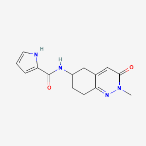 N-(2-methyl-3-oxo-2,3,5,6,7,8-hexahydrocinnolin-6-yl)-1H-pyrrole-2-carboxamide