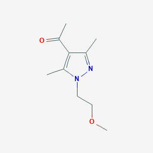 molecular formula C10H16N2O2 B2592890 1-[1-(2-methoxyethyl)-3,5-dimethyl-1H-pyrazol-4-yl]ethan-1-one CAS No. 1342025-30-2