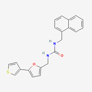 molecular formula C21H18N2O2S B2592891 1-(Naphthalen-1-ylmethyl)-3-((5-(thiophen-3-yl)furan-2-yl)methyl)urea CAS No. 2034487-28-8