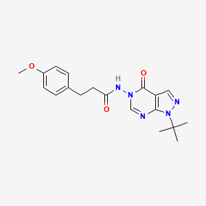 N-(1-(tert-butyl)-4-oxo-1H-pyrazolo[3,4-d]pyrimidin-5(4H)-yl)-3-(4-methoxyphenyl)propanamide