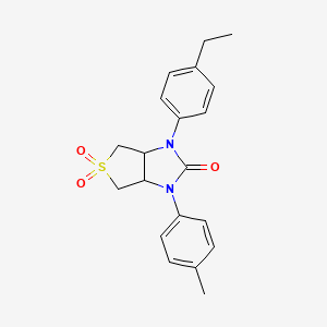 molecular formula C20H22N2O3S B2592902 1-(4-ethylphenyl)-3-(4-methylphenyl)tetrahydro-1H-thieno[3,4-d]imidazol-2(3H)-one 5,5-dioxide CAS No. 879929-46-1