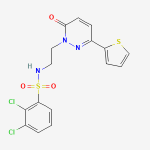 2,3-dichloro-N-(2-(6-oxo-3-(thiophen-2-yl)pyridazin-1(6H)-yl)ethyl)benzenesulfonamide