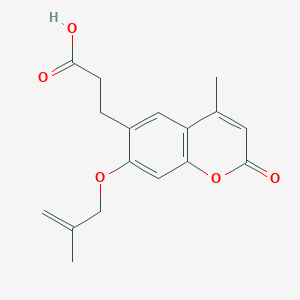 3-{4-methyl-7-[(2-methylprop-2-en-1-yl)oxy]-2-oxo-2H-chromen-6-yl}propanoic acid