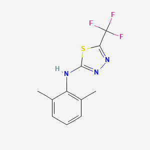 molecular formula C11H10F3N3S B2592959 N-(2,6-Dimethylphenyl)-5-(trifluoromethyl)-1,3,4-thiadiazol-2-amine CAS No. 284488-18-2