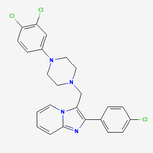 2-(4-Chlorophenyl)-3-{[4-(3,4-dichlorophenyl)piperazino]methyl}imidazo[1,2-a]pyridine