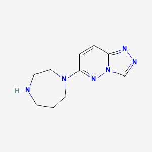 molecular formula C10H14N6 B2592965 6-(1,4-Diazepan-1-yl)-[1,2,4]triazolo[4,3-b]pyridazine CAS No. 2142882-49-1