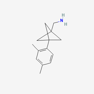 [3-(2,4-Dimethylphenyl)-1-bicyclo[1.1.1]pentanyl]methanamine