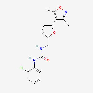 1-(2-Chlorophenyl)-3-[[5-(3,5-dimethyl-1,2-oxazol-4-yl)furan-2-yl]methyl]urea