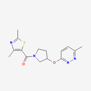 (2,4-Dimethylthiazol-5-yl)(3-((6-methylpyridazin-3-yl)oxy)pyrrolidin-1-yl)methanone